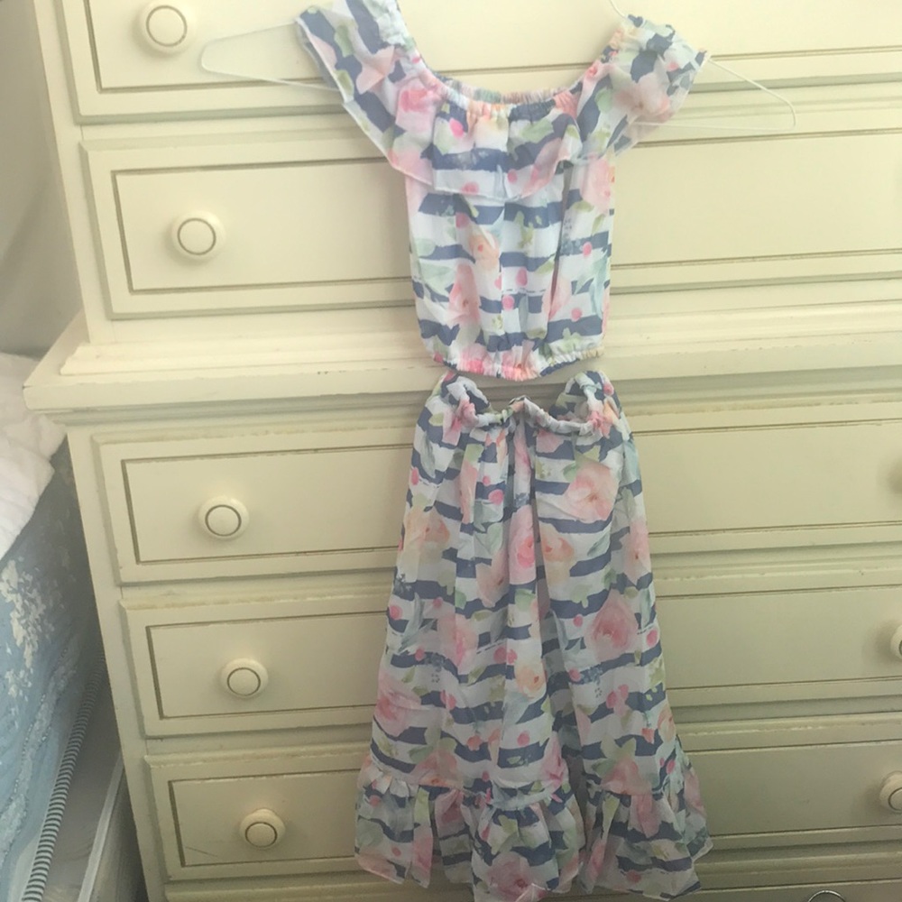 Two piece maxi dress